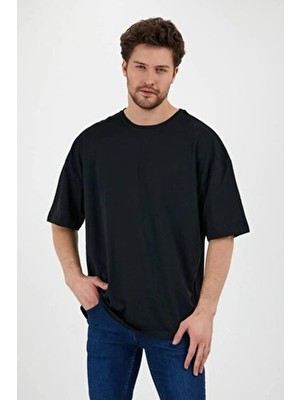 DAXİS Sportwear Company Unisex Oversize T-Shirt - Bisiklet Yaka Tişört