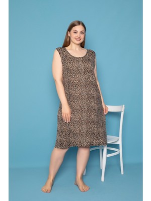 Asel Büyük Beden Pamuklu Elbise