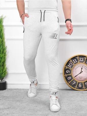 Comstar Erkek Iki Iplik Compact Kumaş Baskılı Manşetli Eşofman