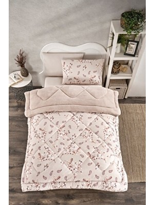 Marla Home Tek Kişilik Welsoft Yorgan Uyku Seti | Lastikli Çarşaflı | Bahar