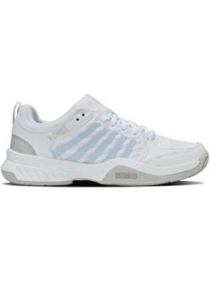 K-Swiss Court Express 2 Kadın Tenis Ayakkabısı Beyaz Hakiki Deri Tabanı ile Konforlu Oyun Deneyimi