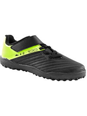 Decathlon Kipsta Çocuk Halı Saha Ayakkabısı / Futbol Ayakkabısı - Siyah / Sarı - 100 Easy Turf