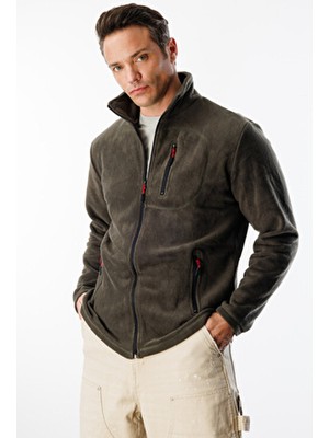 Genius Store Erkek Polar Tam Fermuarlı 3 Cepli Outdoor Polar Ceket Tactical Flecee Polar-Gns