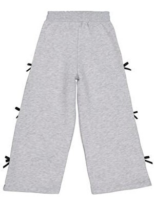 Civil Girls Civil Fiyonklu Baskılı Eşofman Altı Kadın 6-9 Yaş Uzun Gri Tekstil Malzeme ile Günlük Kullanım