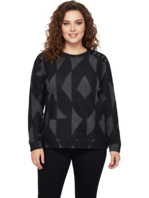 Linsolita Kadın Sıfıryaka Sweatshirt  BGL-ST05113