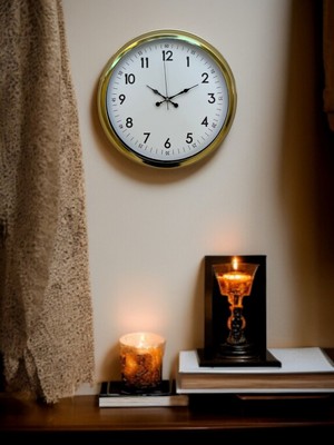 SHC4200 Zentime 40 cm Gold Lüks Duvar Saati