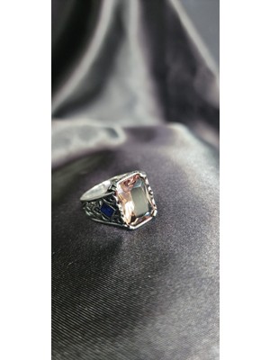 Jane Silver 925 Ayar Gümüş Zultanit Taşlı Erkek Yüzük