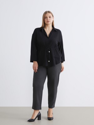 Soulife Büyük Beden Regular Fit Kadın Pantolon