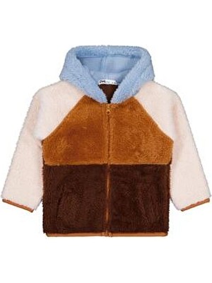 Civil Boys Baskılı Hırka %100 Pamuklu Uzun Kol Turuncu Renkli Kapüşonlu 2-5 Yaş Erkek Çocuk İçin