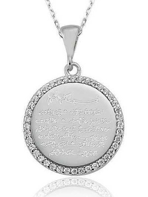 Erseyy Gümüş Ayetel Kürsi Bayan Kolye