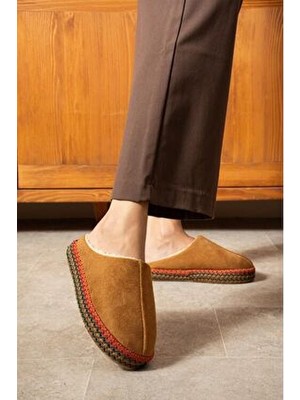 Devida Ortopedik Taban Yünlü Kışlık Ev Terliği