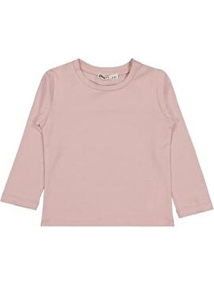 Civil Girls Civil Kadın 2-5 Yaş Uzun Kollu Basic Sweatshirt Açık Gül Kurusu Renk Düz Tasarım