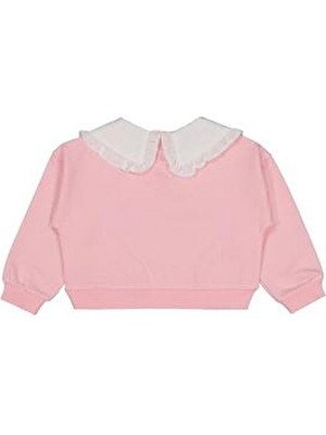 Civil Girls Civil Kız Çocuk Pembe Newyork Baskılı Sweatshirt 3-4 Yaş Uzun Kollu Regular Fit