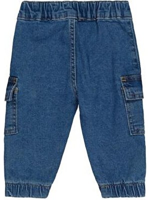 Civil Baby Luk Kargo 6-18 Ay Pantolon - Mavi 6-9 Ay