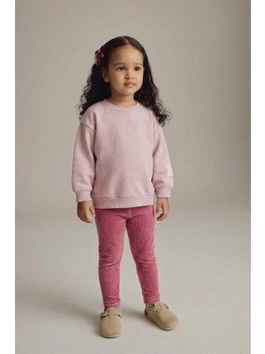 Sweatshirt Takım 2-10 Yaş Pudra Pembe