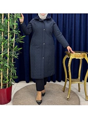 Kapitone Içi Kürklü Kaban Mont 110CM Büyük Beden Ara Boy Kalıbı Dardır 1 Beden Büyük Tercih Edebilir