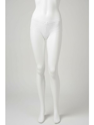 Aria's Closet Beyaz Dantelli Desenli Fantezi Külot