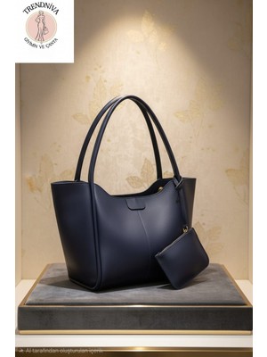 NİVA.ZY Cüzdan Detaylı Büyük Boy El ve Omuz Çantası