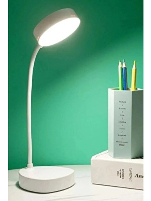 Cata CT-8440 Berlin Beyaz Dokunmatik Şarjlı Masa Lambası Plastik Malzeme ile Modern Tasarım