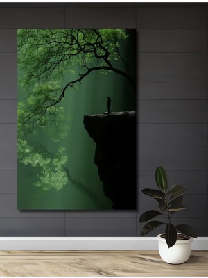 Teona Ahşap Gızemlı Doğa Manzarası Yağlı Boya Görünümlü Dekoratif Ahşap Ev,antre,salon,ofis,mutfak Tablo