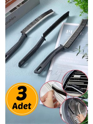 Comprox 3 Adet Çok Amaçlı Ince Temizlik Fırçası  Derz Araları, Banyo, Mutfak, Lavabo Detay Temizleme Fırçası