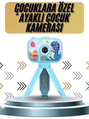 Teknodayım Ayaklı Çocuk Kamerası Tripodlu Mini 1080P Hd Çocuk Kamera