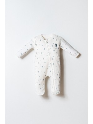 U.s. Polo Assn. Erkek Bebek Beyaz Tulum