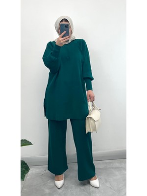 Nisum Moda Balon Kol Triko Takım