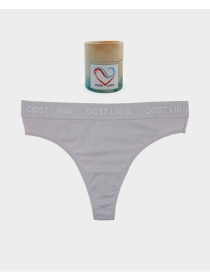 GOST LİRİA -Stone Grey Kadın String Külot Taş Gri