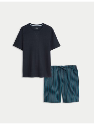 Marks & Spencer Pamuklu Kısa Kollu Pijama Takımı