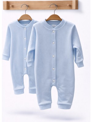 Can Baby Organik Pamuk 2'li Bebek Tulum Seti 0-3 / 3-6 Ay