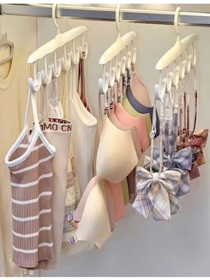 Ddtrend 12 Kancalı Çok Amaçlı Askı Beyaz Pratik Elbise Askısı