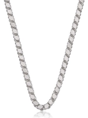 Erseyy 925 Ayar Gümüş Pullu Arpa Zincir