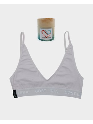 GOST LİRİA - Stone Grey Kadın Bralet  Taş Gri