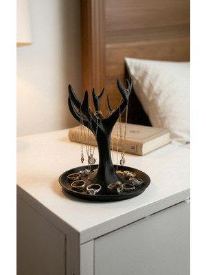 To Design Lab Ağaç Görünümlü Dekoratif Takı -Yüzük Anahtarlık Standı Organizer