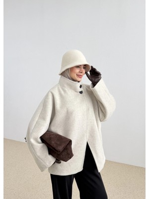 Moda Aksa ..dik Yaka Zr Kaban Bej