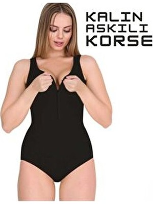 Belirtilmemiş Kalın Askılı Çıtçıtlı Zayıflatan Toparlayıcı Badi Korse