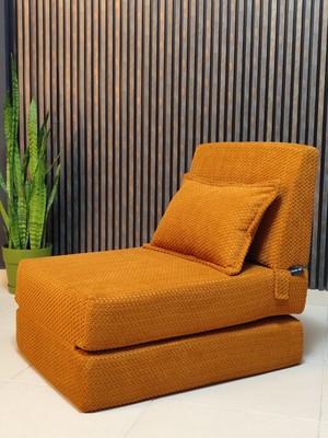 Colormix Kadife Katlanır Yer Yatağı Tek Kişilik  Koltuk Modern Çek Yat