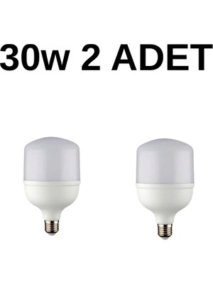 Schuar 2 Adet 30W Torch Kristal LED Ampul 2550 Lümen 6500K Beyaz Işık E27 Duy Yerli Üretim
