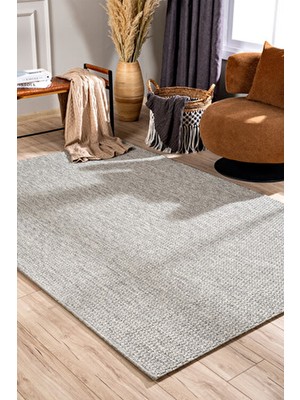 Koza Halı Loft Gri Tozumaz Salon Koridor Balkon Teras Bahçe Oturma Odası Halısı A0806A