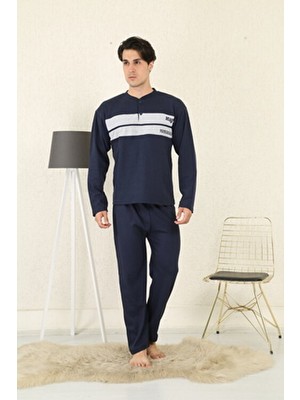 Şipka %100 Pamuklu Süprem Erkek Büyük Beden Pijama Takımı 835