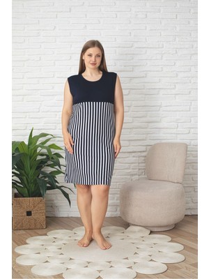 Asel Büyük Beden Likralı Penye Elbise