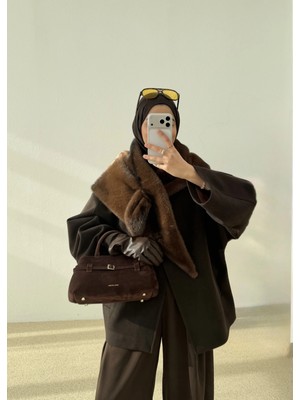 Moda Aksa ..dik Yaka Zr Kaban Koyukahve