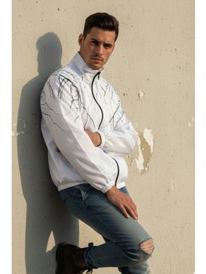 Comstar Erkek Astarsız Rüzgara ve Suya Dayanıklı Kapüşonlu Cepli Yağmurluk