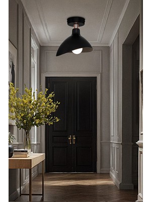 Duru Homelight  Tekli Siyah Plofonyer Yemek Odası Salon Mutfak Antre Yatak Odası Avize