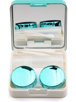 Optic Plus Aynalı Lens Vantuzlu ve Cımbızlı Lens Kutusu Seti Su Yeşili