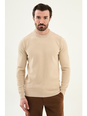 MCR Desenli Slim Fit Bisiklet Yaka Erkek Kazak
