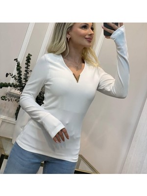 Astap V Aksesuar Detay Parmak Geçmeli Bluz