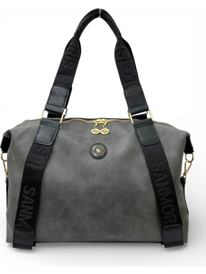 Sanmorris Kadın Çok Gözlü Ayarlanabilir Çapraz Askılı El ve Omuz Çantası