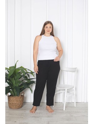 Asel Kadın Likralı Tek Alt Pijama